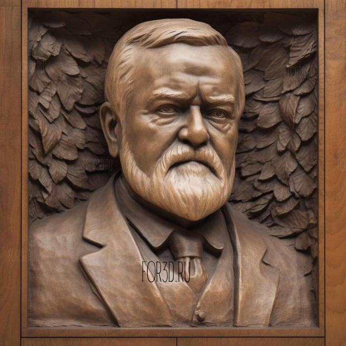 Andrew Carnegie 1 stl model for CNC